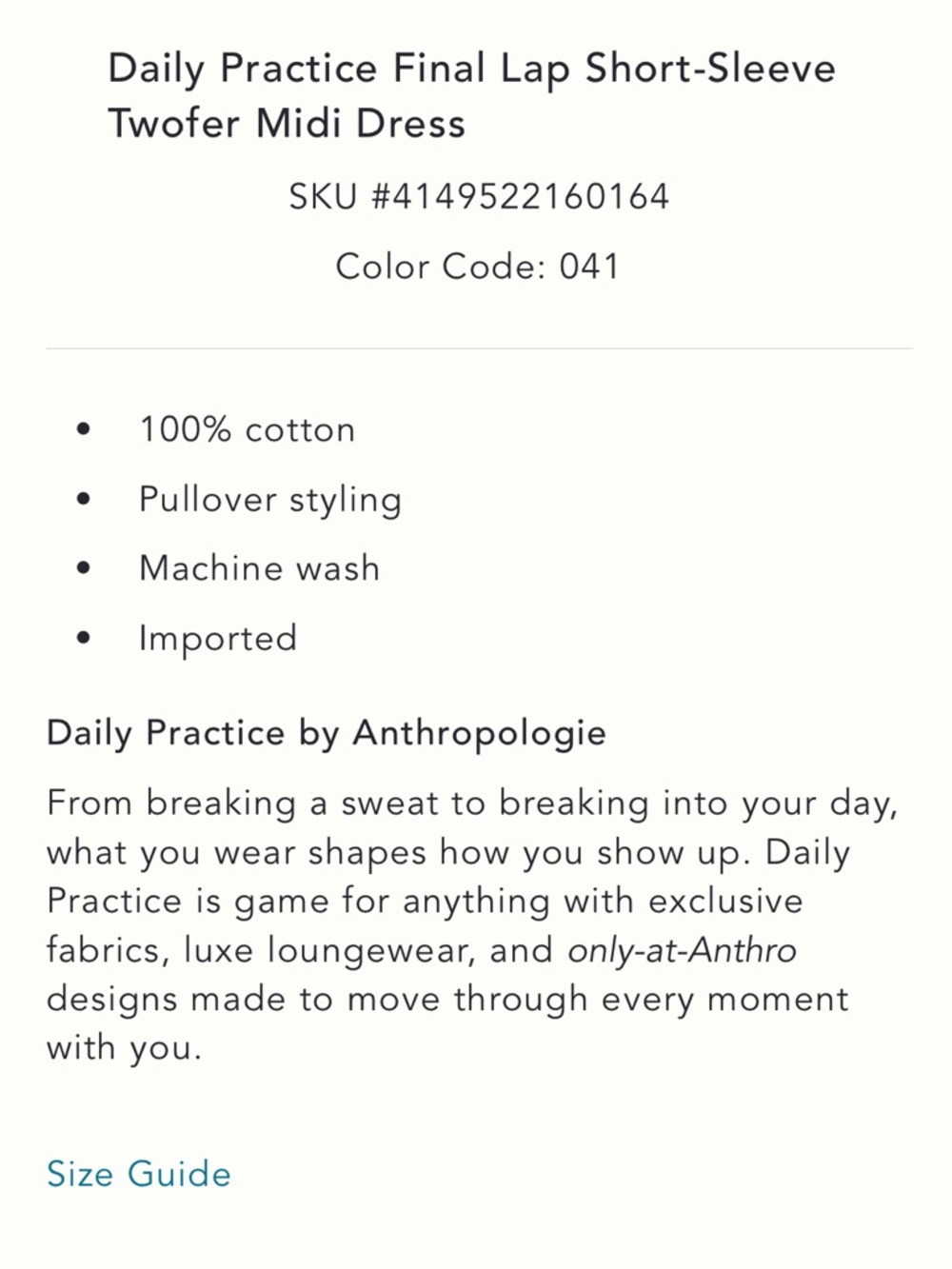 Anthropologie Daily Practice Final Lap Twofer Dress - Picture 6 of 9